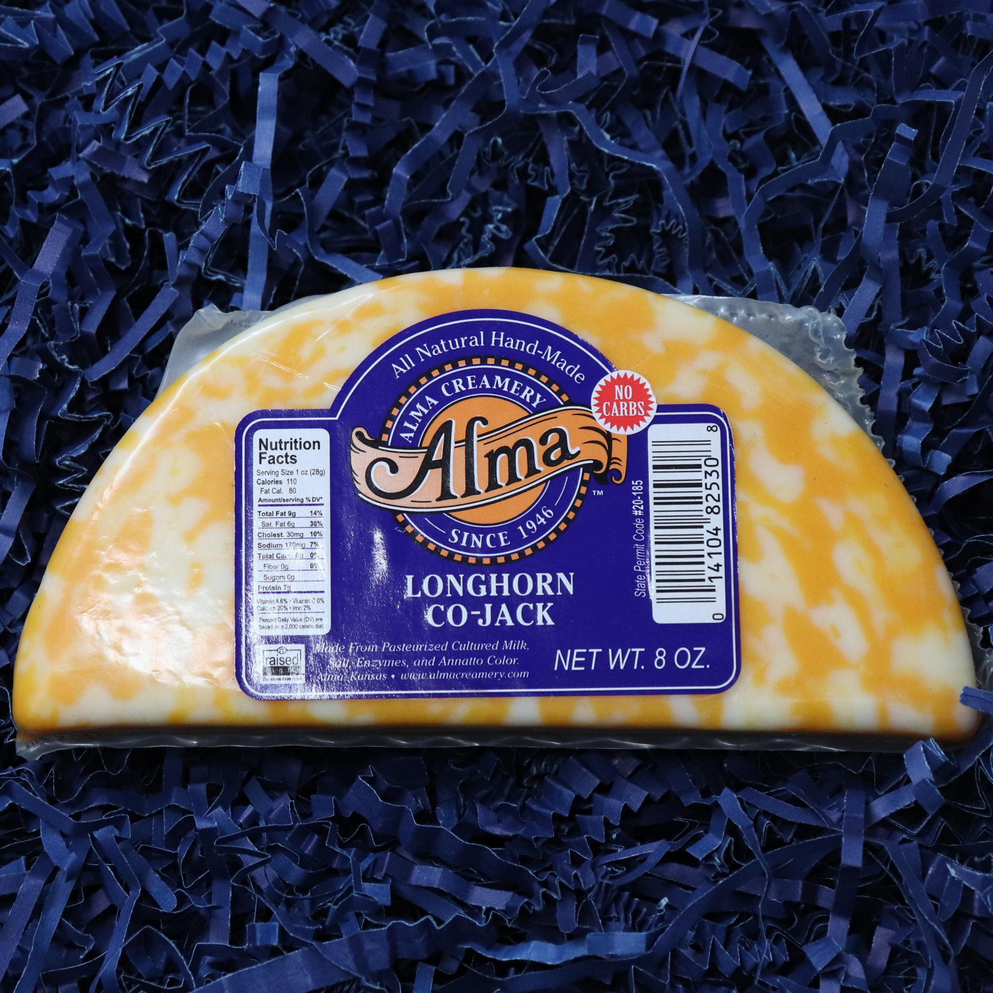From the Land of Kansas Marketplace. Alma Creamery Cheese Block