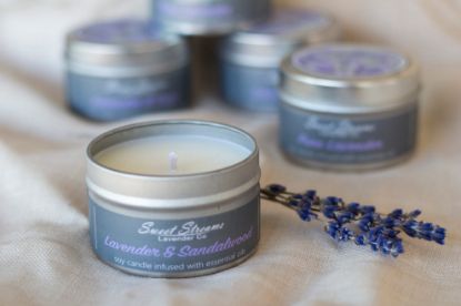 Picture of Sweet Streams Lavender Co Artisan Travel Candle