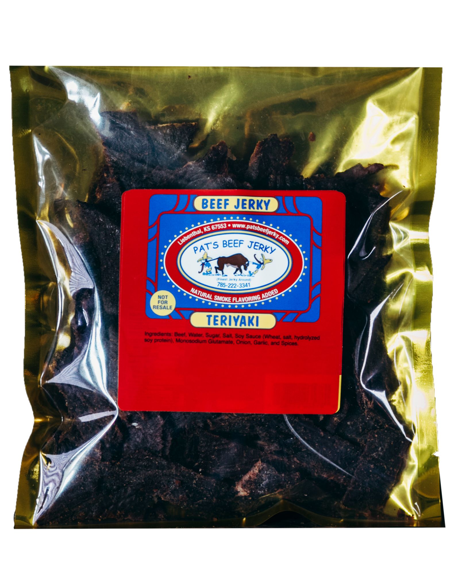From the Land of Kansas Marketplace. Pat's Beef Jerky