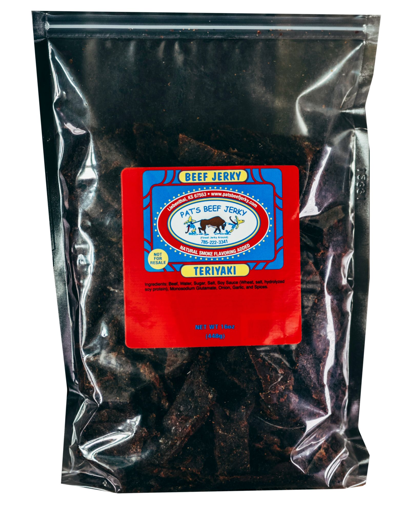 From the Land of Kansas Marketplace. Pat's Beef Jerky